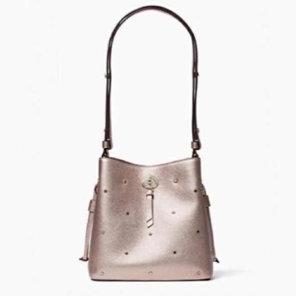 Kate Spade Metallic Marti Spade Stud Bag - Picture 5 of 6